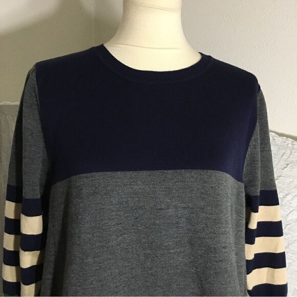 Lili's Loft Color Block Sweater Top Size Medium - Picture 5 of 9